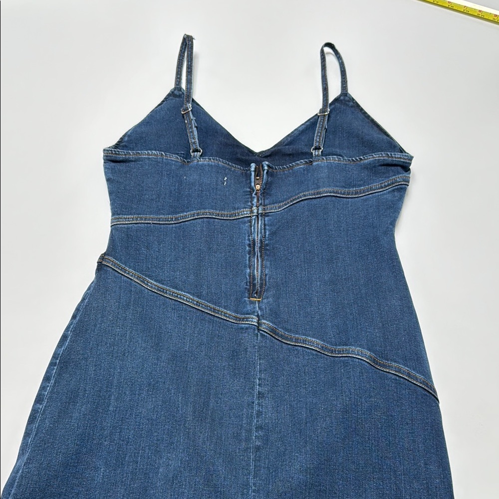Reformation Jeans Denim Blue Midi Dress - Picture 7 of 10